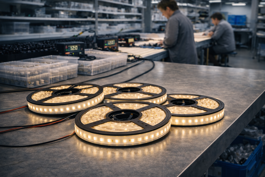 Serienproduktion von LED Streifen