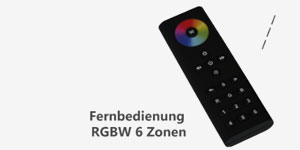 XQ connect RGBW Fernbedienung 6 Zonen
