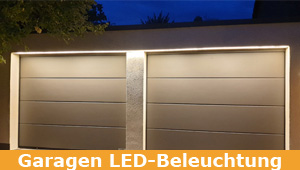 optimale LED-Beleuchtung - Garagenbeleuchtung, Garagenlicht, beleuchtete Einfahr, Wegelicht, ...