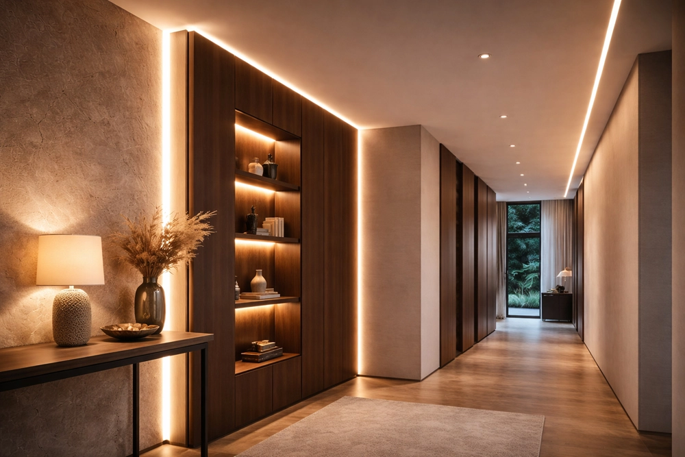 Architekturbeleuchtung mit integrierten LED Profilen