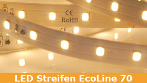 Eco 70 LED Strip - gute Farbwiedergabe und sehr effizient