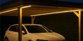 Projekte - Carport LED-Beleuchtung