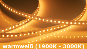 LED-Strips | Leuchtfarbe | warmweiß (1900K - 3000K)