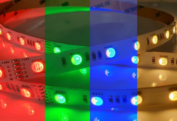 RGBW LED-Streifen, RGB+2700K warmweiß,1729lm/m, 11,5W/m, 112LEDs/m, 24V