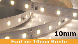 EcoLine LED Stripe in 10mm - stabil, leicht zu installieren
