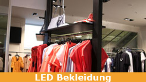 LED Streifen für Bekleidung - Stimmung durch Kontrast, Lichtfarbe und Lichtintensität, ein emotionales Einkauferlebnis LED Streifen für Bekleidung - Stimmung durch Kontrast, Lichtfarbe und Lichtintensität, ein emotionales Einkauferlebnis