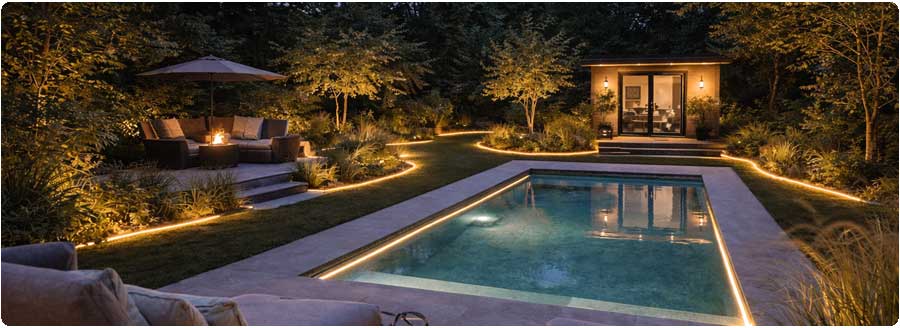 LED-Licht / LED Beleuchtung im Aussenbereich