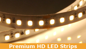 Premium LED HD Streifen - Leuchtenbau und Einbau in Leisten