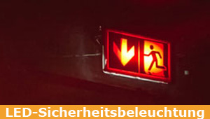 Sicherheitsbeleuchtung - flexibel montierbar und innerhalb der gesetzlich vorgeschriebenen Beleuchtungsstärken Sicherheitsbeleuchtung - flexibel montierbar und innerhalb der gesetzlich vorgeschriebenen Beleuchtungsstärken