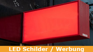 Werbeschilder LED - fester Bestandteil der Marketingindustrie