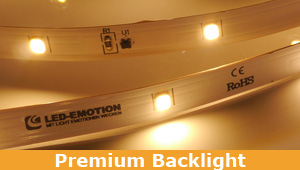 Premium Backlight LED Streifen - zur Hinterleuchtung von großen Flächen
