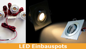 LED-Einbauspots flach