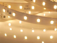 Premium BasicLine LED-Streifen, 3000K warmweiß, CRI>90, 1258lm/m, 9.6W/m, 70LEDs/m, 24V Premium BasicLine LED-Streifen, 3000K warmweiß, CRI>90, 1258lm/m, 9.6W/m, 70LEDs/m, 24V