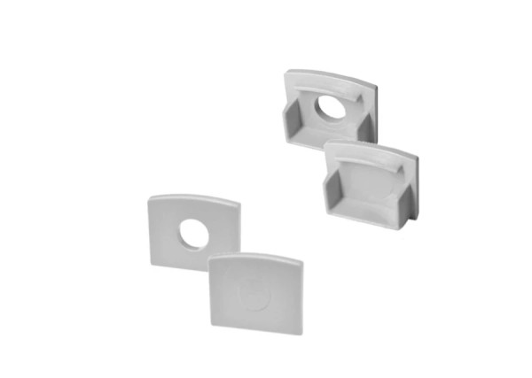 Endkappen-Set LED Alu-Trockenbauprofil flexibel C-Line