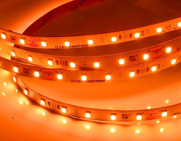 XQ Eco LED-Streifen, 80LEDs/m, gelb-orange, 4,8W/m, 12V