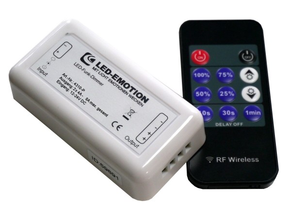 Funk Dimmer 12-24V inkl. Fernbedienung
