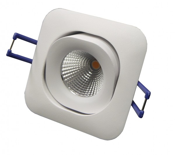 LED-Einbaustrahler schwenkbar, quadratisch, weiß