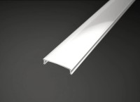 LED-Alu-Profil D-Line Abdeckung glänzend opalweiß LED-Alu-Profil D-Line Abdeckung glänzend opalweiß