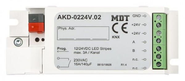 MDT 2-Kanal KNX DualWhite LED Controller 12/24V