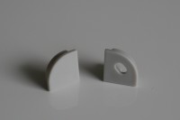 Endkappen-Set LED-Alu-Profil E-Line Slim rund Endkappen-Set LED-Alu-Profil E-Line Slim rund