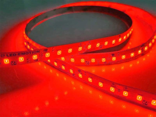 XQ LED-Streifen rot, 128LEDs/m, 15.4W/m 24V