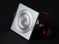 2,3W LED Einbauspot quadratisch Cree XT-E warmweiß 45° 700mA 2,3W LED Einbauspot quadratisch Cree XT-E warmweiß 45° 700mA