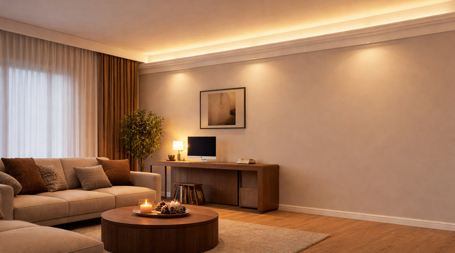 LED Stuckleiste indirekte Deckenbeleuchtung nachrüstbar