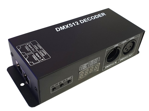 RGB-DMX-Decoder 3x4A = 12A max.