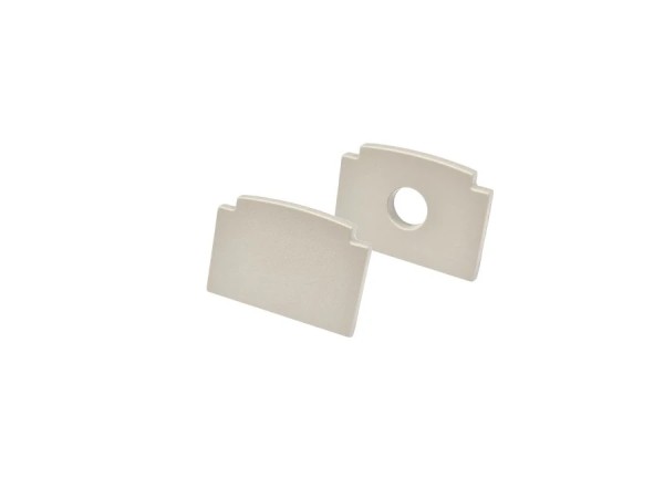 Endkappen-Set grau LED Alu-Trockenbauprofil C-Line