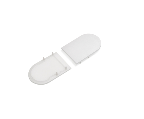 Endkappe Vario30 hoch rund PMMA opal