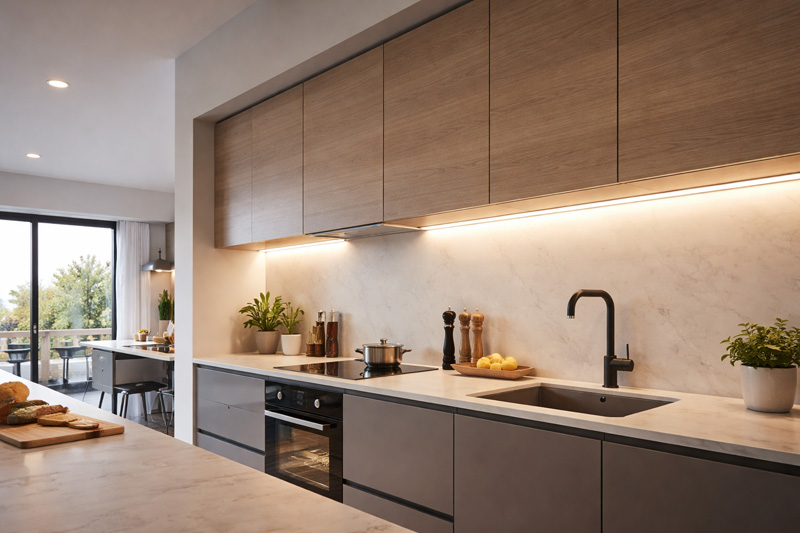 LED Streifen Küchenbeleuchtung Arbeitsplatte unter Oberschrank