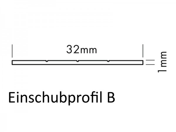 Alu Einschubprofil Q-Serie 