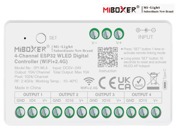 WLED Controller 4 Kanal + 2.4G