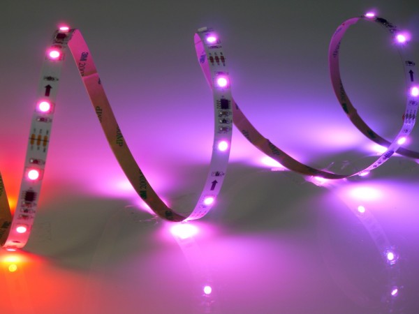 LED Lauflicht Streifen, 5m Rolle, 30LEDs/m RGB, 12V