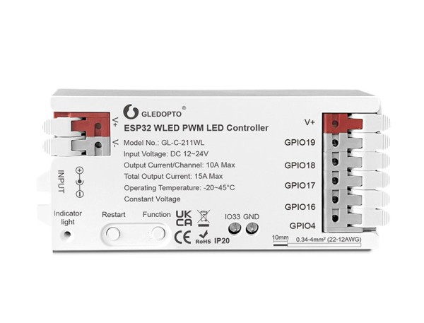 WLED 5-in-1 PWM-Controller Front