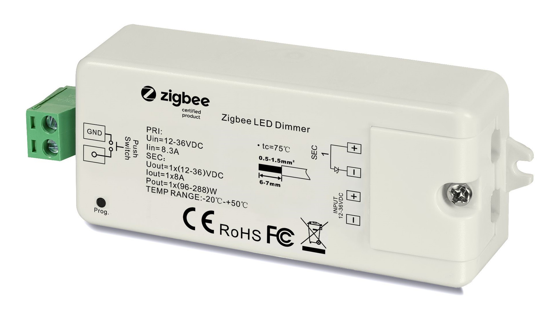 Zigbee LEDDimmer 1224V 8A LEDEmotion