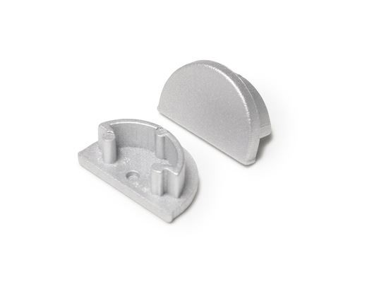 Endkappe Arc12 rund silber