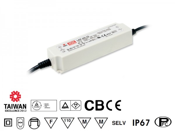 Möbeleinbaunetzteil 12V 40W IP67